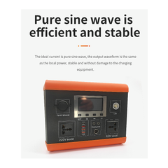 Mio Solar-Ready Power Station B500W|500Wh/220V Portable Generator for Home, Camping & Drones